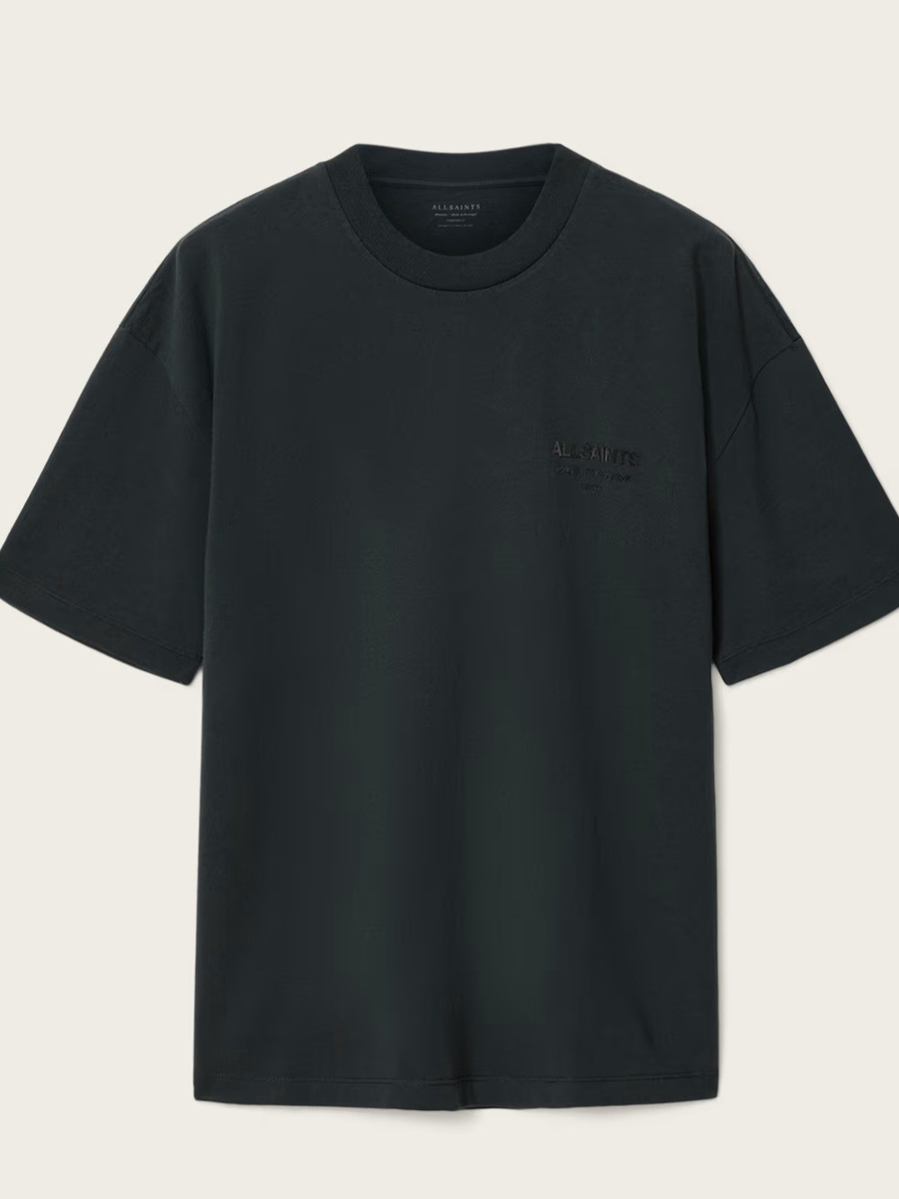 ALLSAINTS Men's Short Sleeve Crew Oversized T-Shirt L NWT Gray